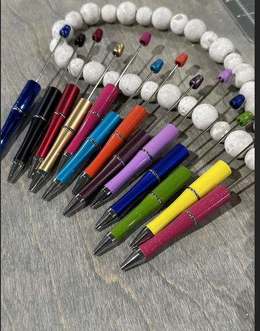 Beadable Pens / Beaded pens / DIY / Pen Blank / Roundtop Pens / Bulk Pens / Custom Gifts / Fun Crafty Pens