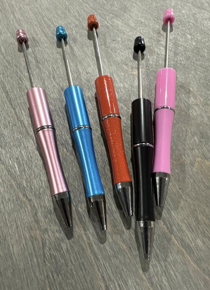 Beadable Pens / Beaded pens / DIY / Pen Blank / Roundtop Pens / Bulk Pens / Custom Gifts / Fun Crafty Pens