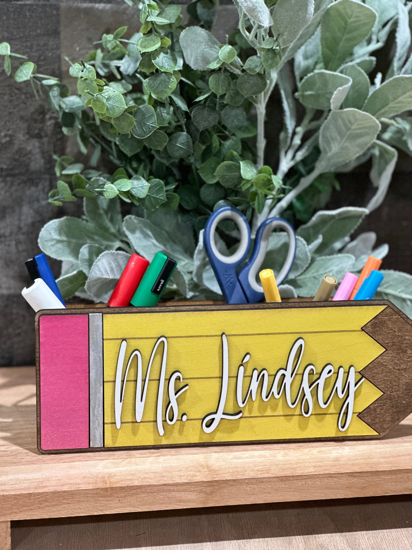 Back to School Teacher Gifts, Teacher Desk Decor, Teacher Appreciation Gifts, Teacher Desk Organizer,  Teacher Gift / Personalized