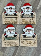 Santa Money Holder Christmas Ornament / Christmas Money Holder / Cute Money Holder / Teen Christmas Gift / Gift Tags /