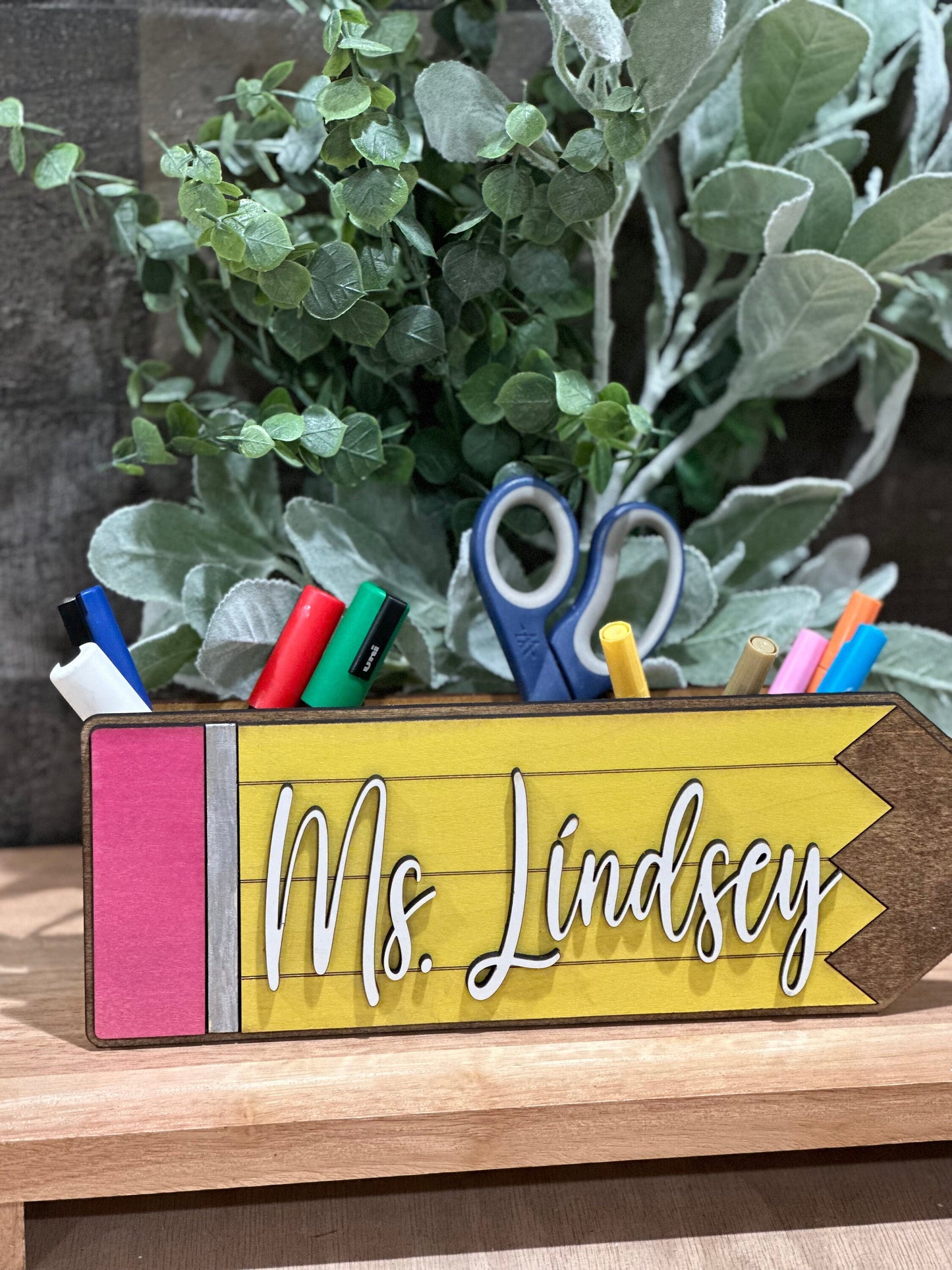 Back to School Teacher Gifts, Teacher Desk Decor, Teacher Appreciation Gifts, Teacher Desk Organizer,  Teacher Gift / Personalized