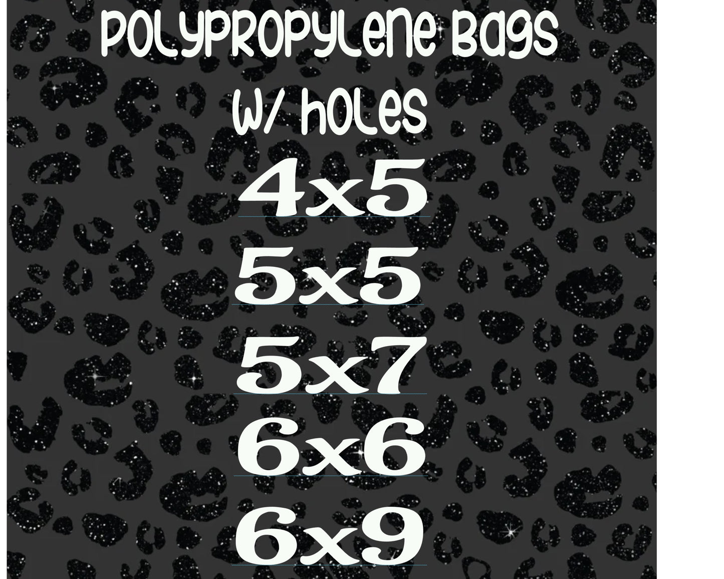 Polypropylene Bags / Crystal Clear Polypropylene / Bags for food / bags for Ornaments / Freshie Bags