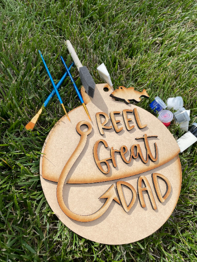 DIY Father's Day / great dad / diy fishing sign