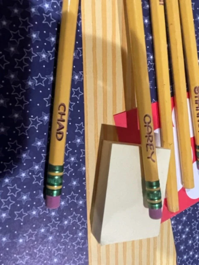 Personalized Dixon Ticonderoga #2 Pencils / Dozen / Engraved Pencils / School Pencils